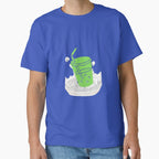 Pearl Green Tea Boba Shirt Cute Matcha Milk Tea Design Blue