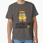Vaccinated Amazon Employee Tee - Safe Workplace Health Apparel Dark Grey
