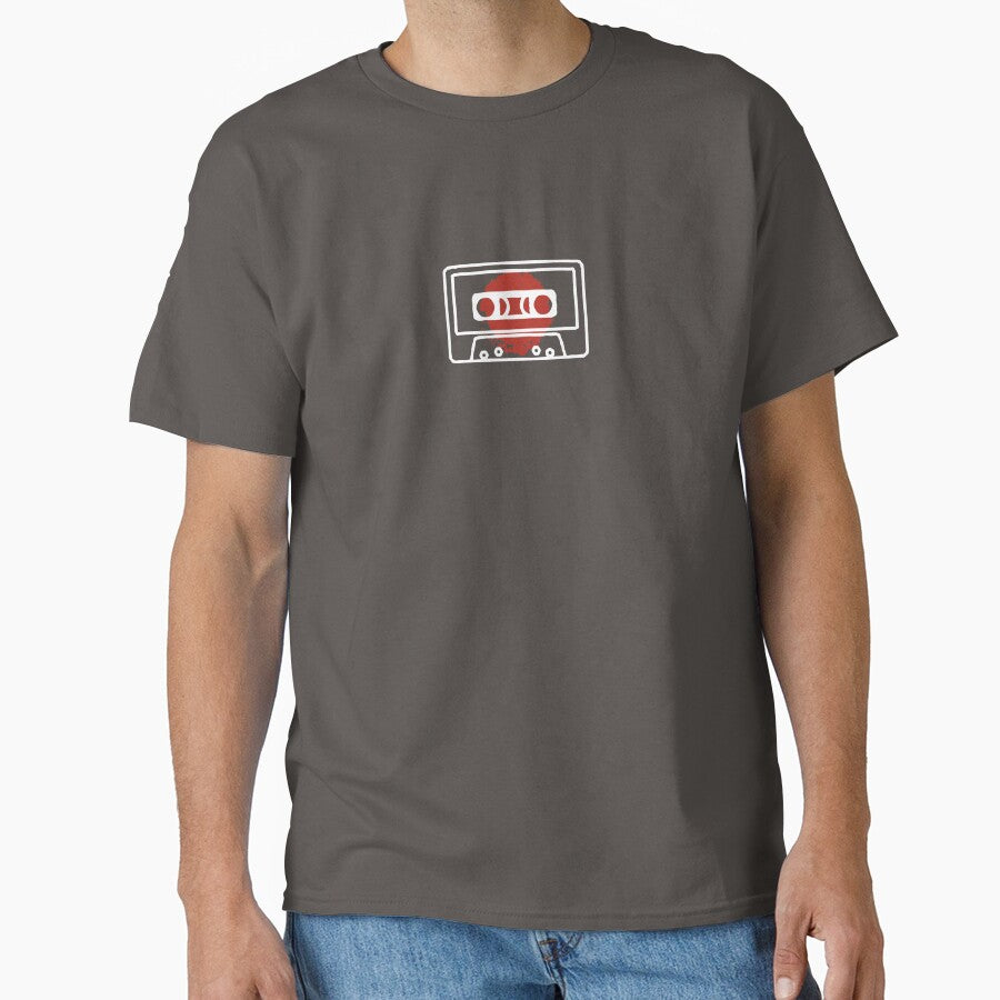 Vintage Style Cassette Tape Music Collector Classic T-Shirt Dark Grey