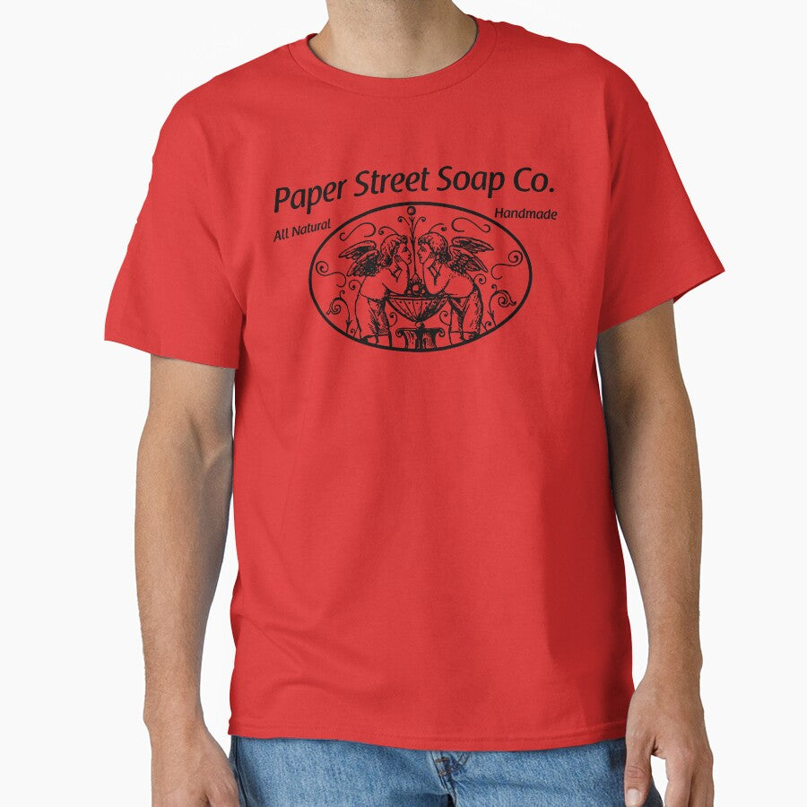 Paper Street Soap Co Fight Club Movie Classic T-Shirt Red