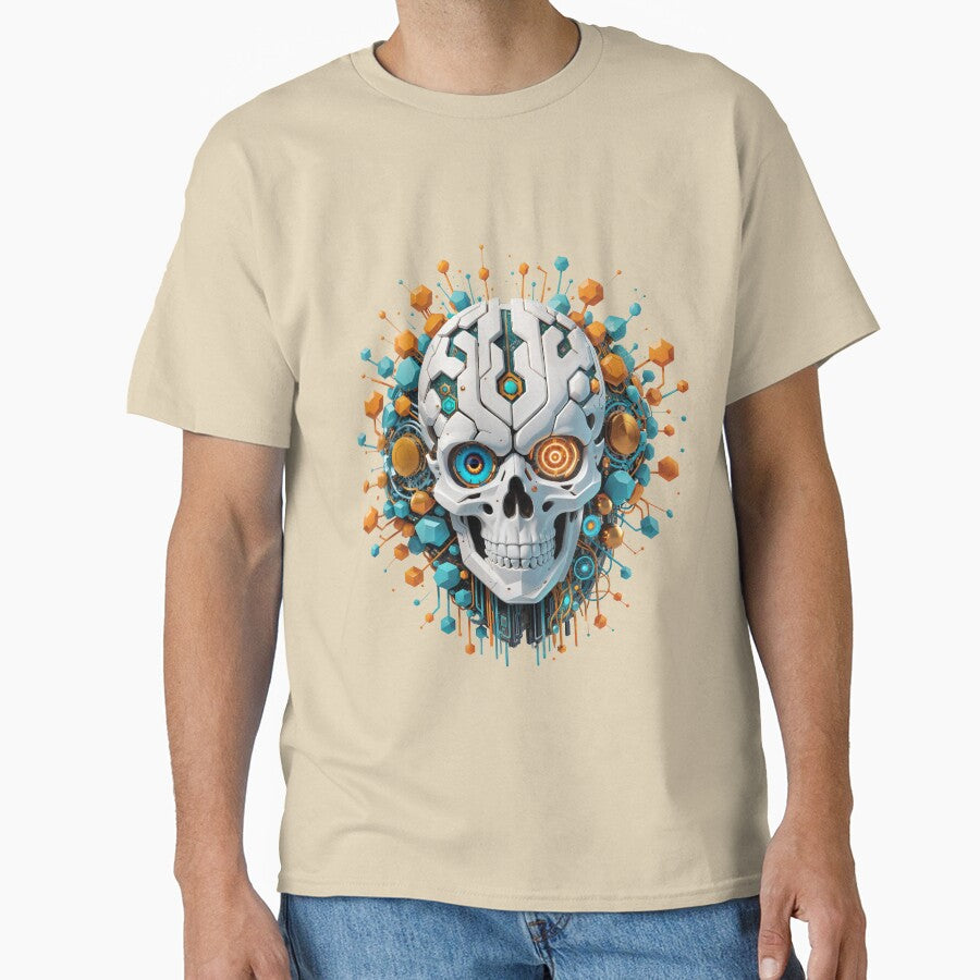 Accelerated Evolution Tech DNA Oversized T-Shirt Bio-Hacking Fashion Sand