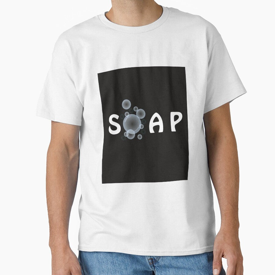 Minimalist SOAP Bubbles Clean Aesthetic Classic T-Shirt White