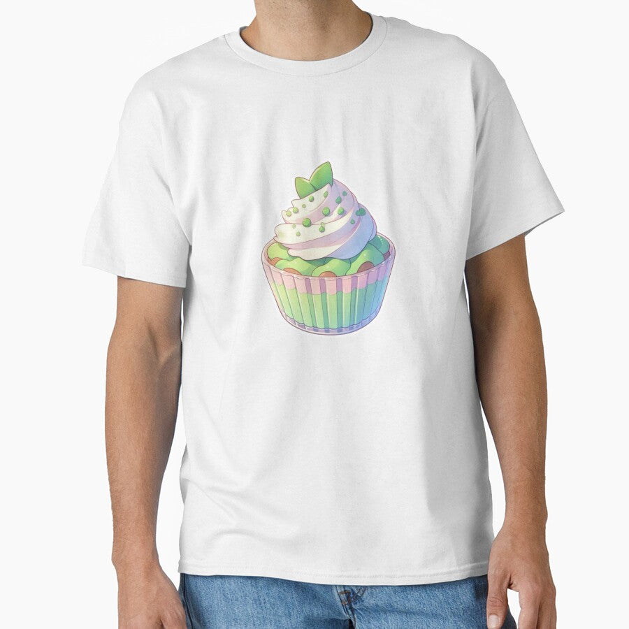 Kawaii Matcha Dessert Tee Cute Anime Style Japanese Sweets White