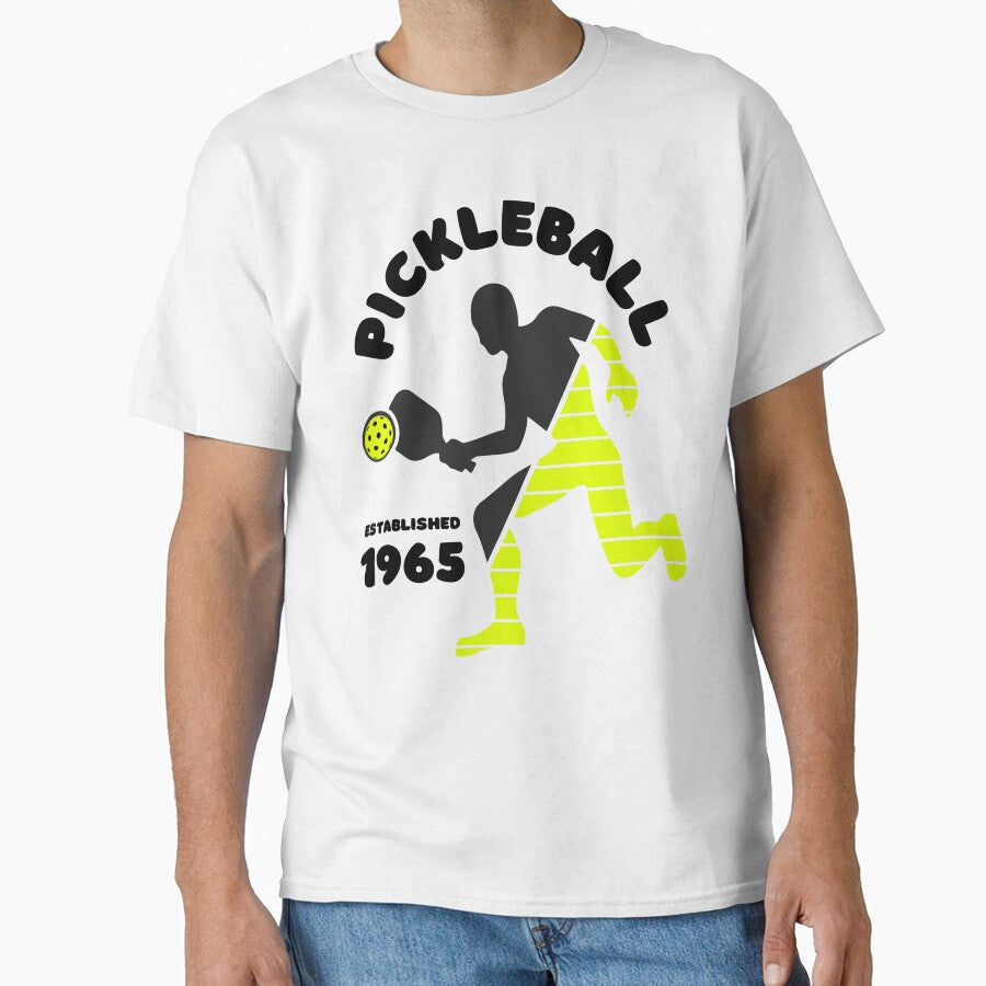 Popular Family Sport Pickleball Active Lifestyle T-Shirt White