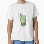 Matcha Frappuccino Design Tee Sweet Green Tea Drinker Gift White