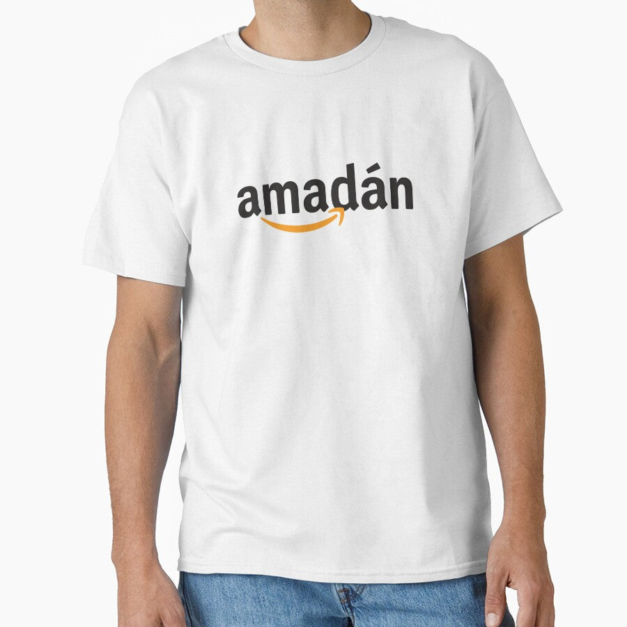 Amadan Irish Fool Graphic Tee - Funny Gaelic Word Sarcastic Top White