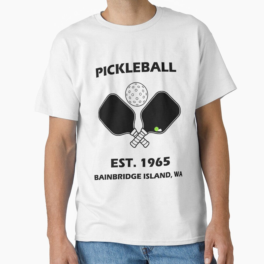 Pickleball Est 1965 Heritage Sport Performance Graphic Tee White