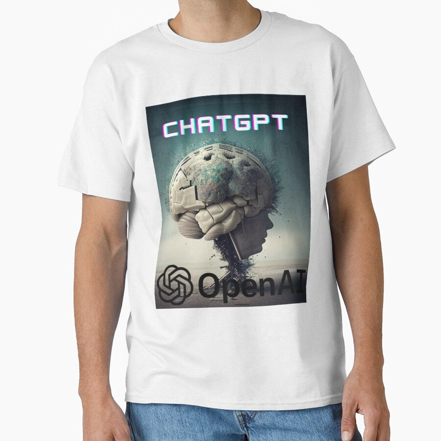 Artificial Intelligence Concept Shirt | Modern Tech & Robotics Tee White