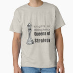 Queens Of Strategy Female Empowerment Business Tactical Tee Creme