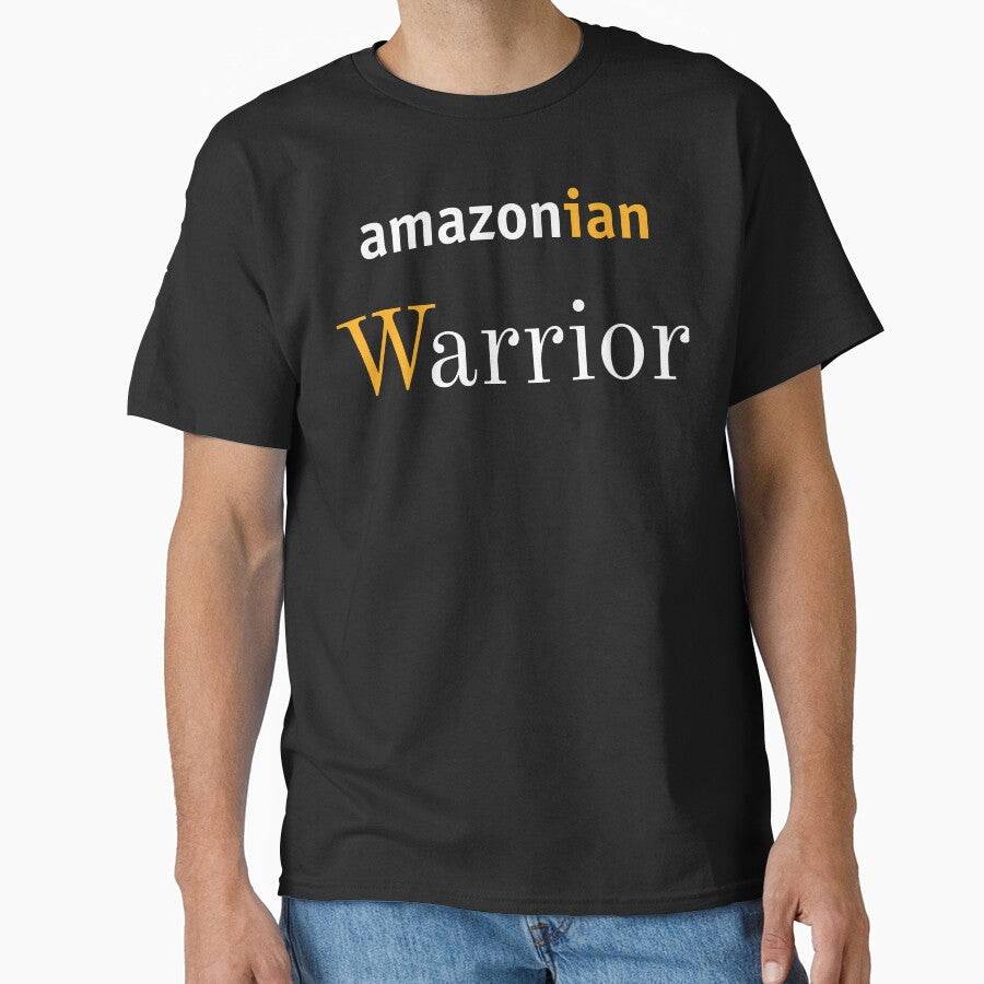 Legendary Amazonian Warrior Tee - Mythical Heroine Graphic Top Black