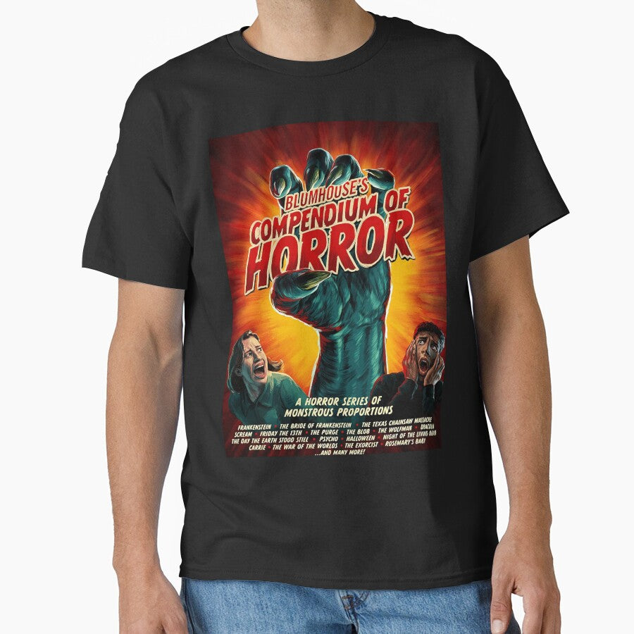 Blumhouse Compendium of Horror Movie Fan Gift Classic T-Shirt Black