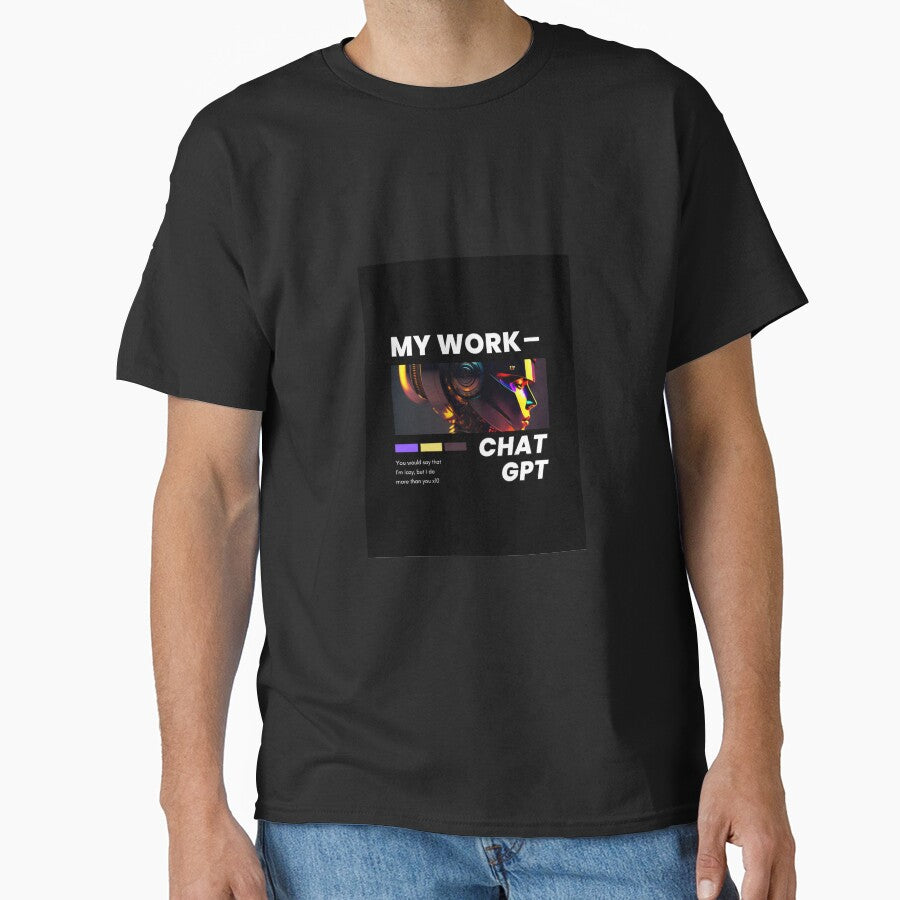 Chat GPT AI Intelligent System Tee | Modern Neural Network Shirt Black