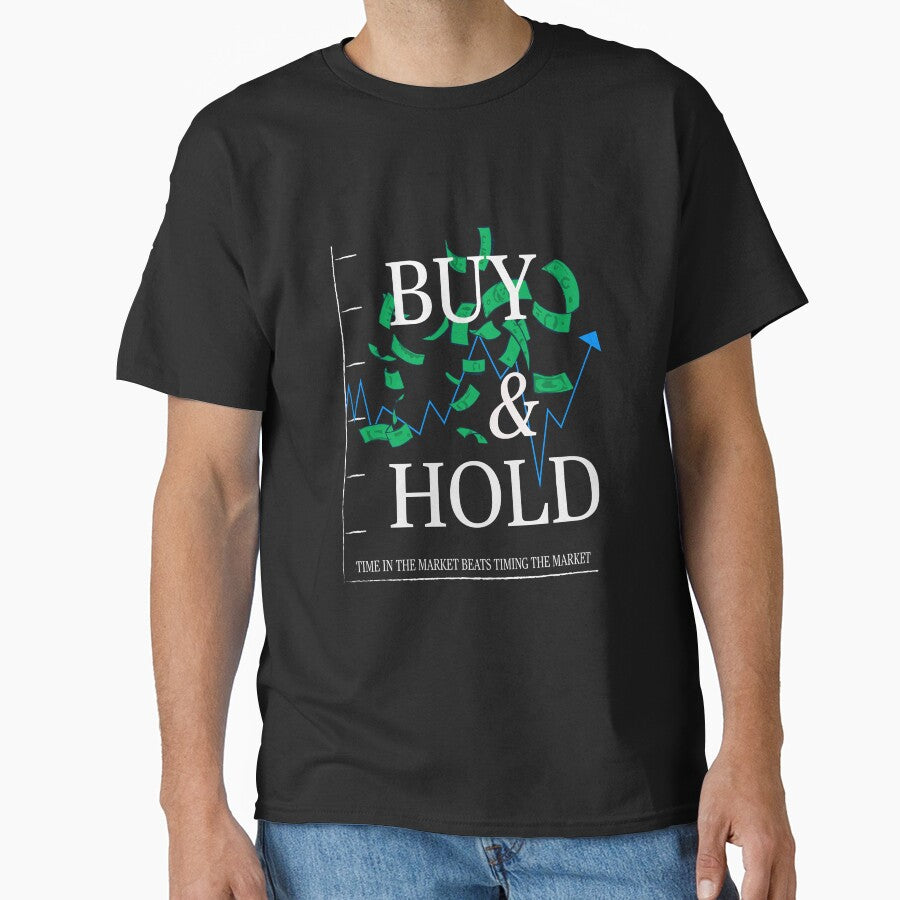 Buy And Hold Strategy Team Long Term Investor Market Shirt Black