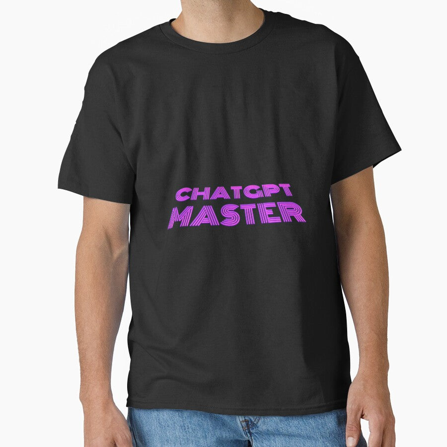 ChatGPT Master Essential Graphic Design Tee | AI Pro Creator Shirt Black