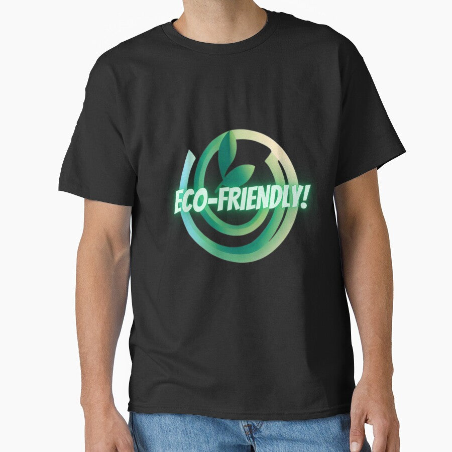 Eco Conscious Earth First Apparel Sustainable Fashion Tee Black