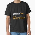 Brave Amazonian Warrior Apparel - Mythic Combat Heroine Shirt Black