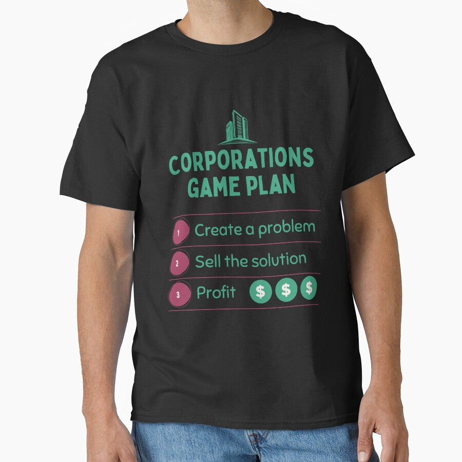 Problem Solution Profit Business Model Entrepreneur Graphic Tee Black