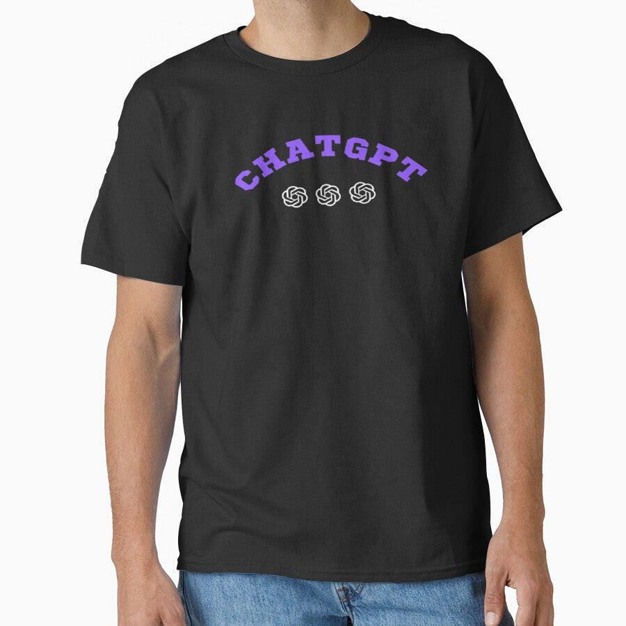 ChatGPT 13 AI Graphic Tee - Future Tech Enthusiast Apparel Black