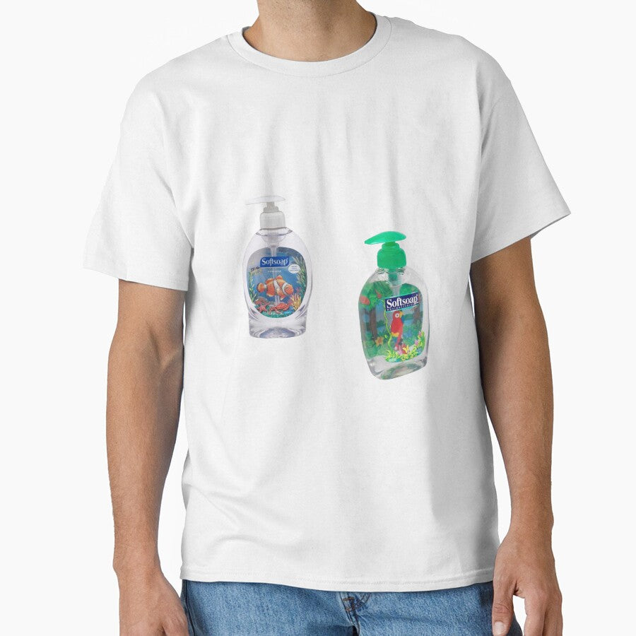 Retro Softsoap Animals Nostalgic Sticker Classic T-Shirt White