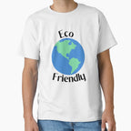 Eco Friendly Planet Conservation Graphic Earth Day T-Shirt White