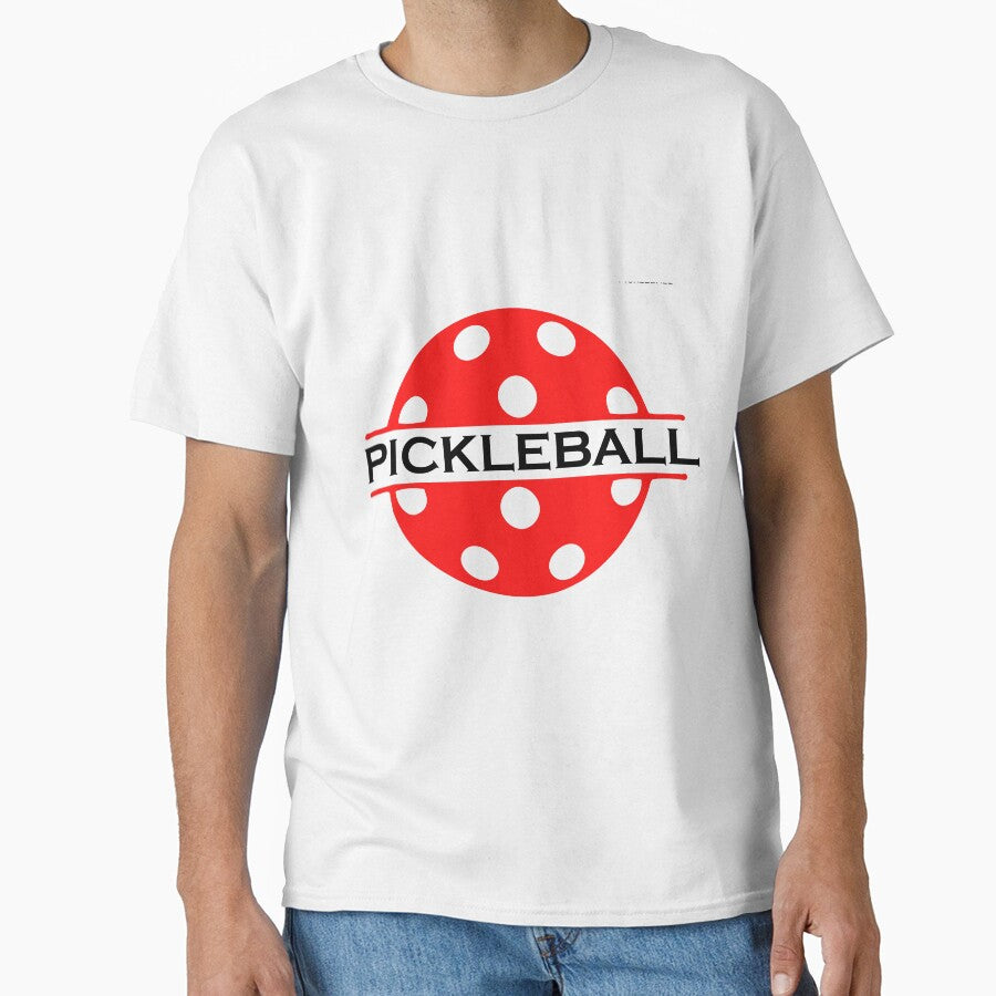 Funny Pickleball Humor T-Shirt Lightweight Breathable Cotton Top White