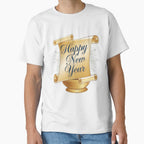 Happy New Year Celebration Top – Vibrant Party Style Clothing White