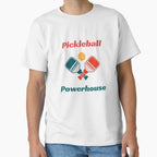 Pickleball Powerhouse Performance Tee High Quality Athlete Gear White