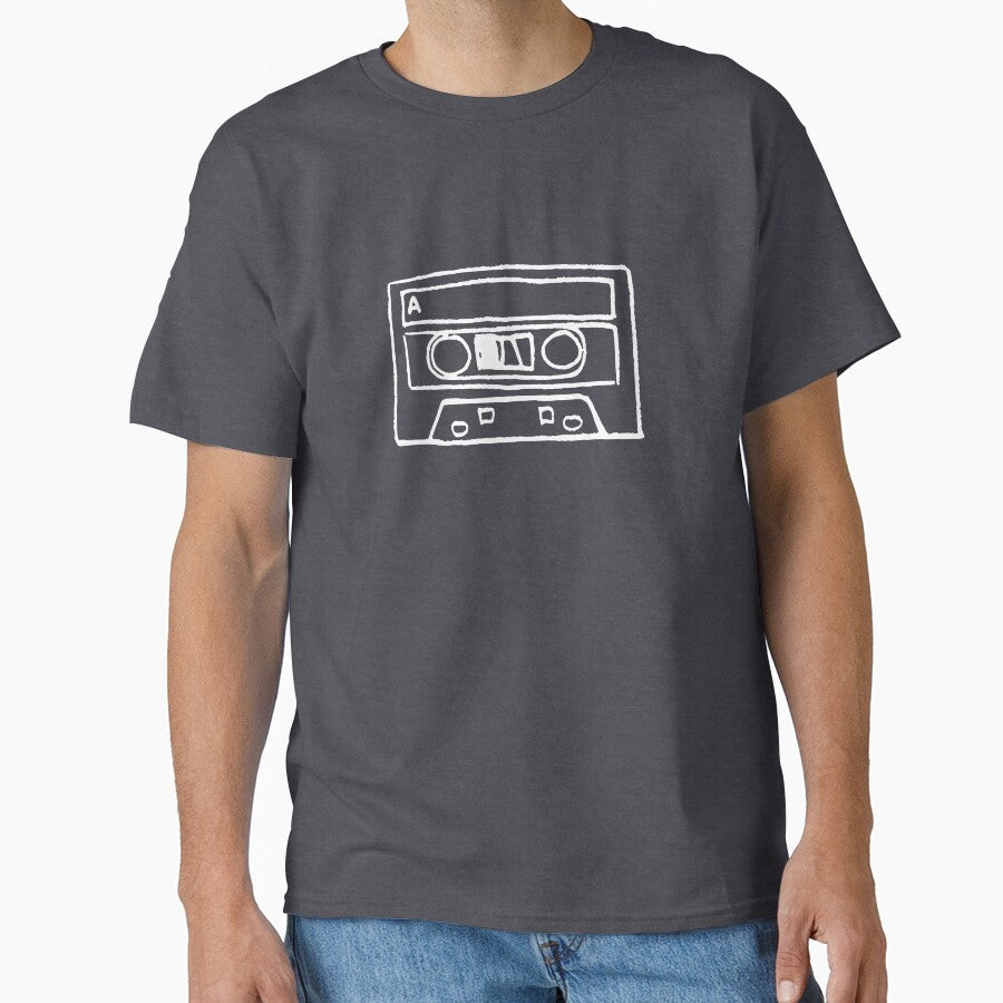Classic Music Cassette Tape Retro 80s Classic T-Shirt Denim Heather