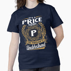 It Is A Price Thing Funny Surname Tee | Custom Last Name Gift Navy Blue