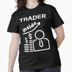 Trader Inside Financial Market Professional Day Trading Tee Black
