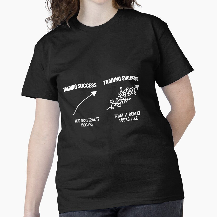 Trading Success Key Principles Financial Market Growth Tee Black