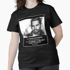 Paul Walker Tribute Fast and Furious Legend Classic T-Shirt Black