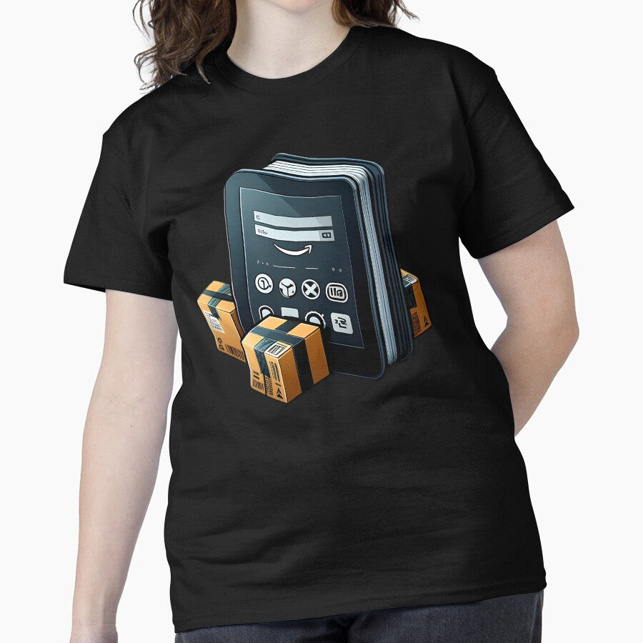 Kindle Pack E-Reader Tee - Digital Literacy Fan Graphic Shirt Black