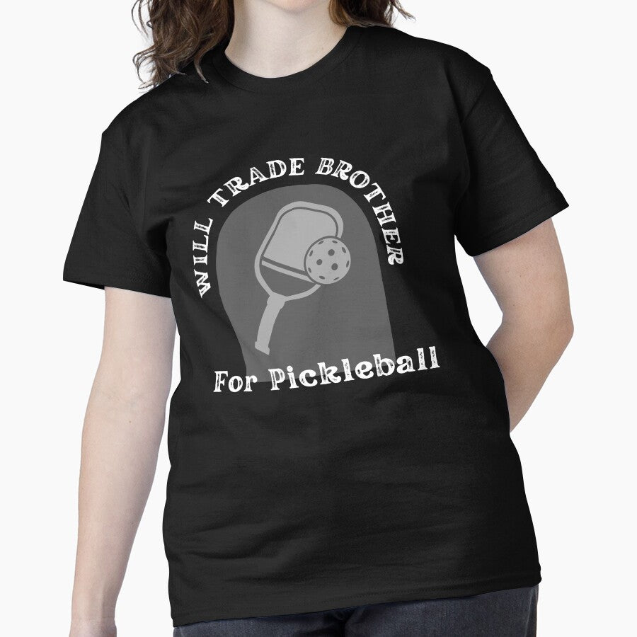 Dinking Problem Halloween Pickleball Stay Out Kitchen Tee Black
