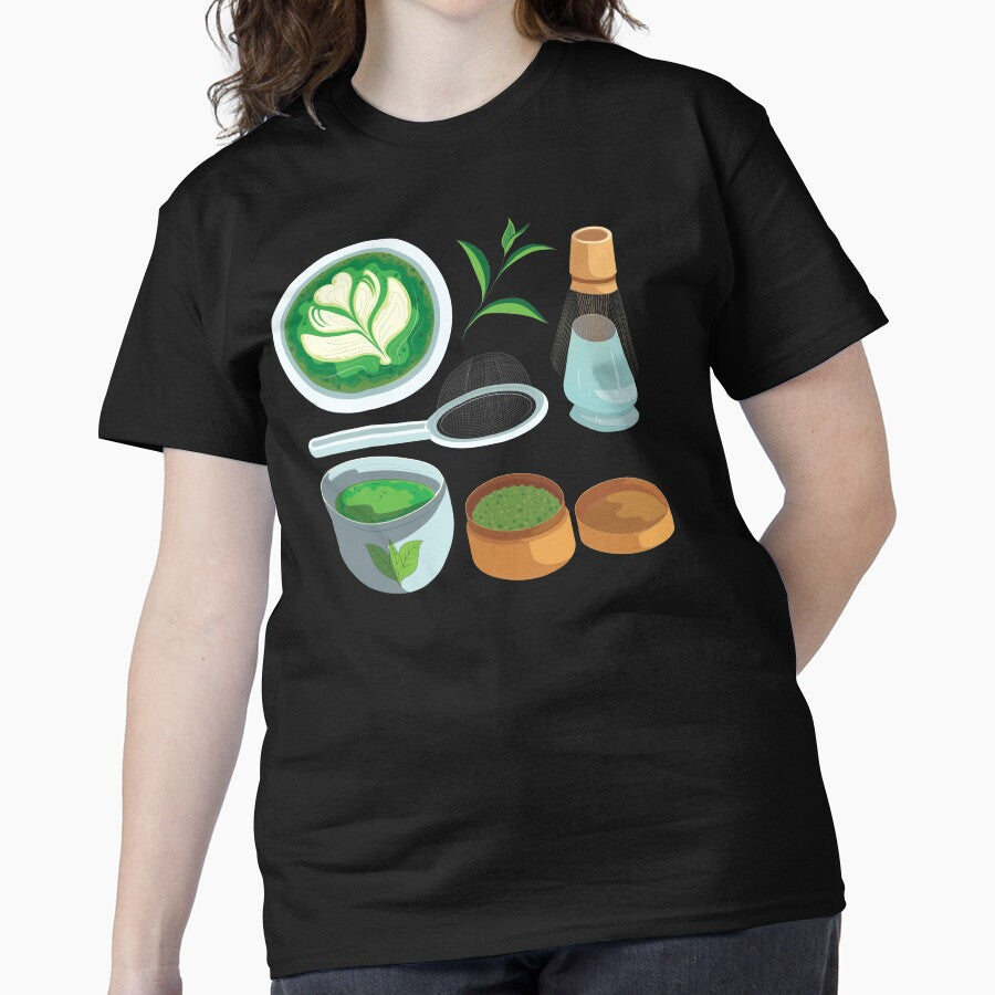 Japanese Tea Making Utensils Tee Traditional Matcha Ceremony Black