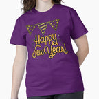 Hello 2026 New Year Tee – Modern Festive Greeting Party Shirt Purple