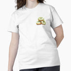 Watercolor Pistachio Donuts Shirt: Artistic Foodie Classic Tee White