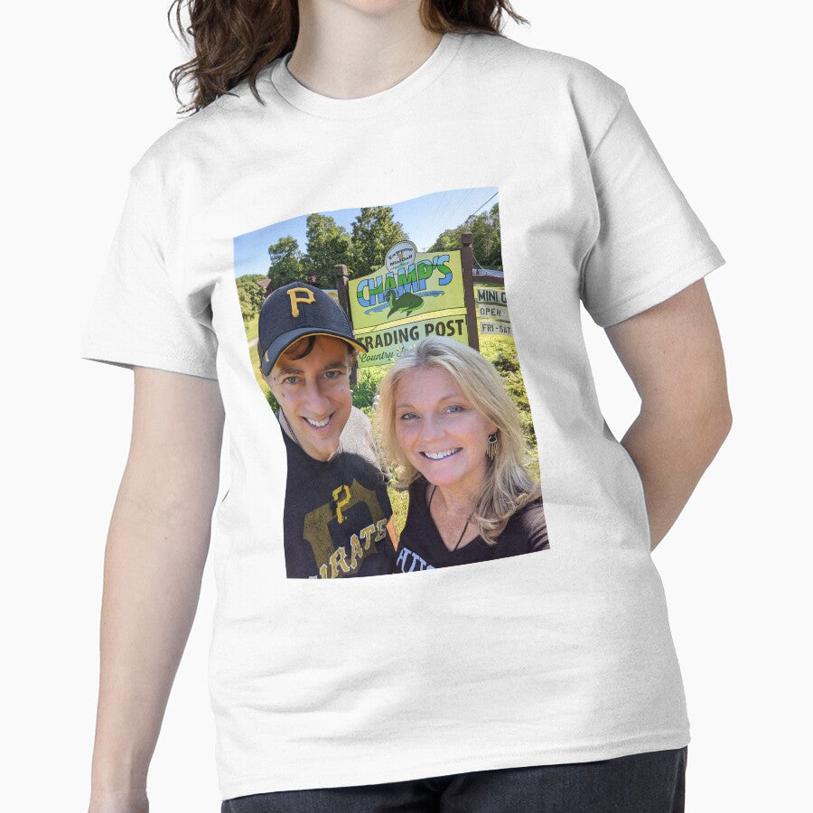 Lucy and the Lake Monster Author Champ Trading Classic T-Shirt White