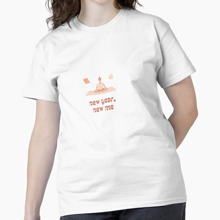New Year New Me Motivation Shirt – Fresh Start Lifestyle Tee White