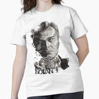 Nolan Classic Name Graphic Tee | Personalized Minimalist Design White