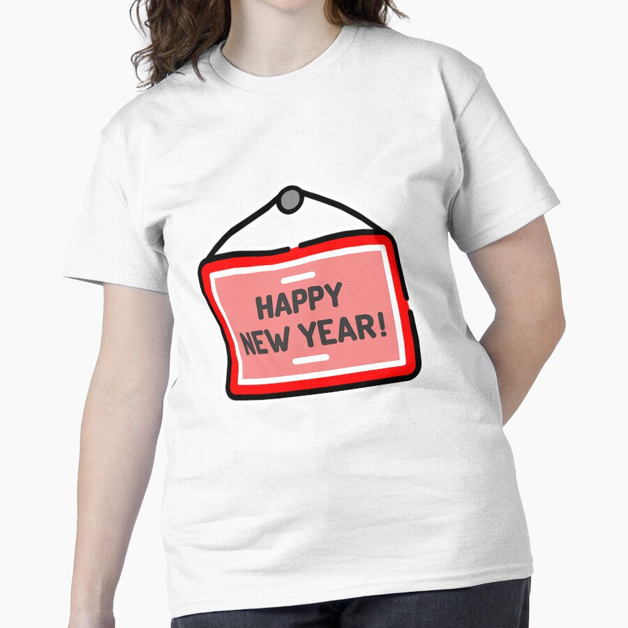 Happy New Year #2 Party Tee – Classic Holiday Festive Clothing White