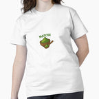 Matcha Powder Superfood Graphic Tee Healthy Lifestyle Apparel White