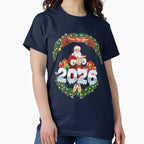Celebrate 2026 New Year Tee – Premium Holiday Party Gear Shop Navy Blue