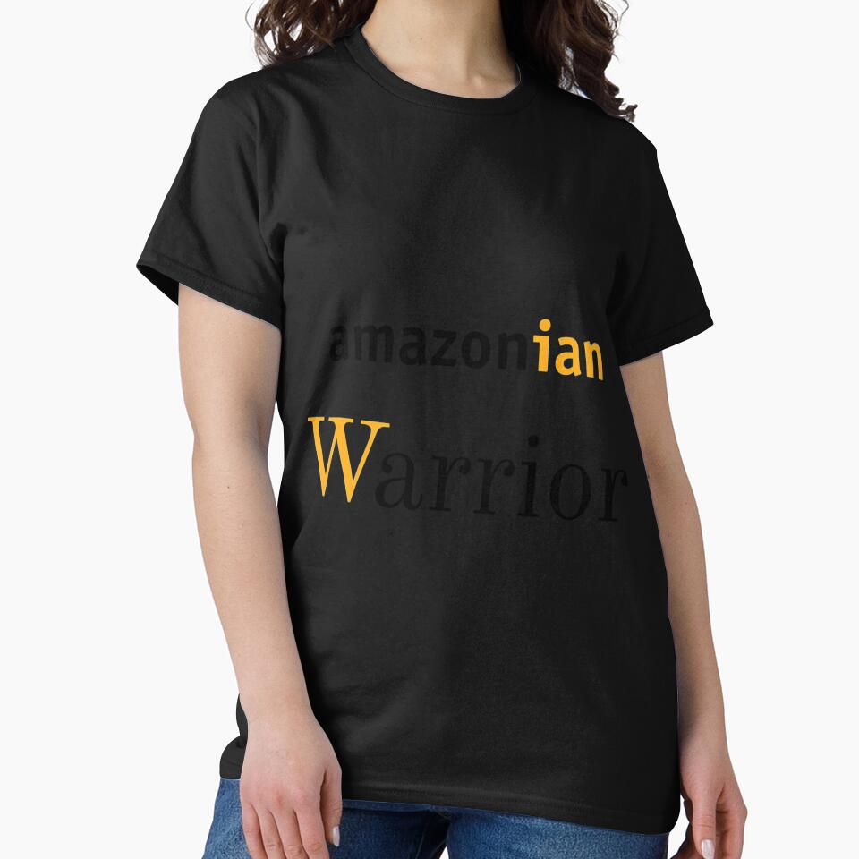 Authentic Amazonian Warrior T-Shirt - Brave Ancient Soldier Top Black