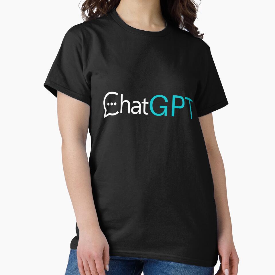 ChatGPT Bubble Chat Design Shirt | Modern UI Interface Graphic Tee Black