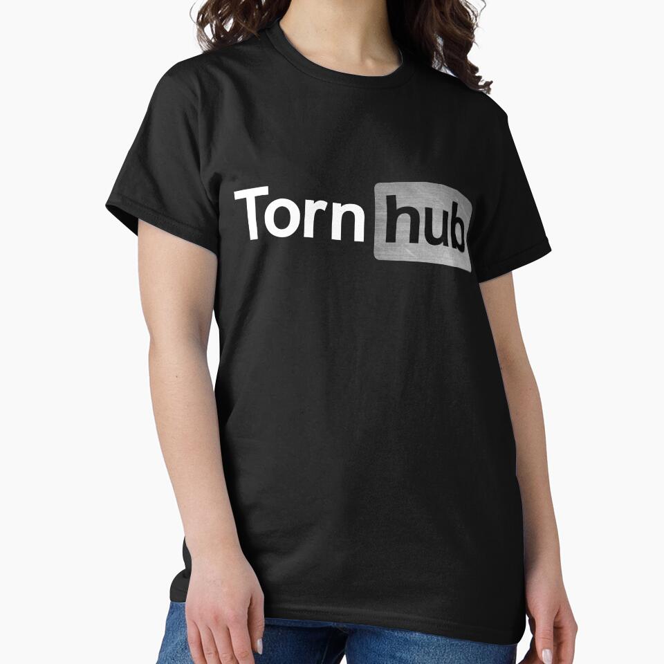 Tornhub Funny Parody Sarcastic Viral Meme Classic T-Shirt Black