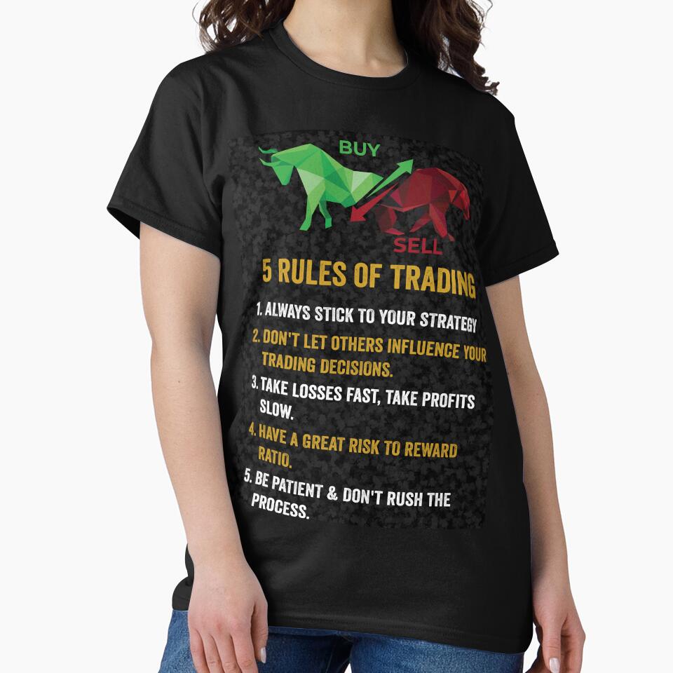 Trading Rules For Consistently Profitable Market Success Tee Black