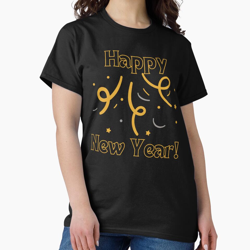 New Year Celebration Design – Stylish Holiday Party Fashion Black