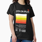 VHS#7 Retro Glitch Video Tape Aesthetic Classic T-Shirt Black