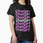 ChatGPT OpenAI Artificial Intelligence Tee | Tech Industry Logo Shirt Black